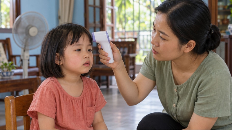 Trẻ mắc CIPA khó điều hòa thân nhiệt do không tiết mồ hôi
