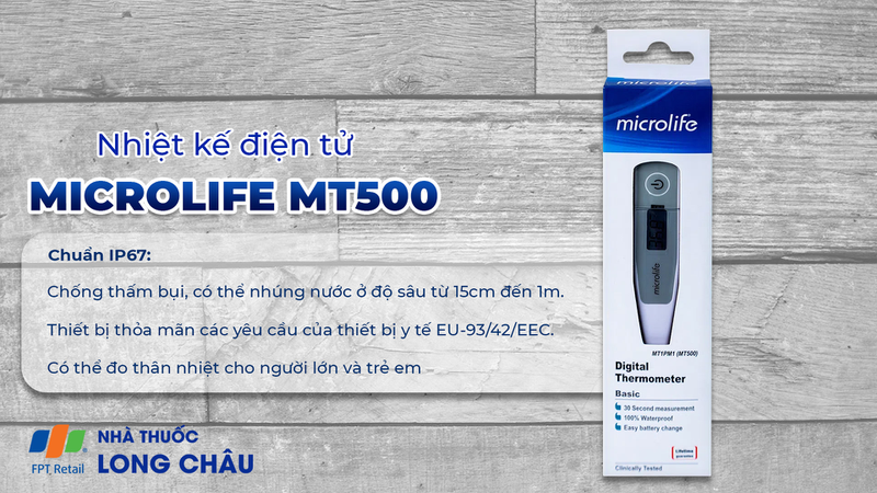 Nhiệt kế điện tử Microlife MT500 chính hãng, giá rẻ 2023