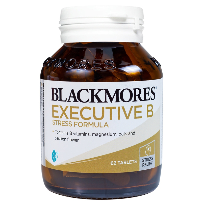 Viên uống Blackmores Executive B Stress Formula hỗ trợ sức khỏe, thần kinh (62 viên)