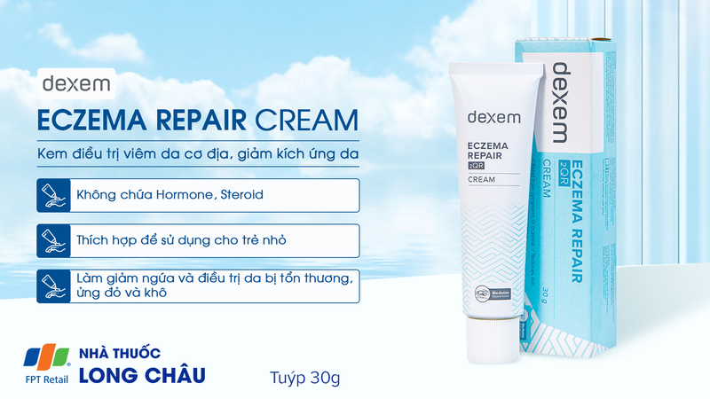 Kem Dexem Eczema Repair Cream điều trị viêm da cơ địa, giảm kích ứng da (30g) 1.png