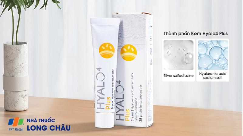 Kem Hyalo4 Plus điều trị các tổn thương, nhiễm trùng da (25g) 2.png