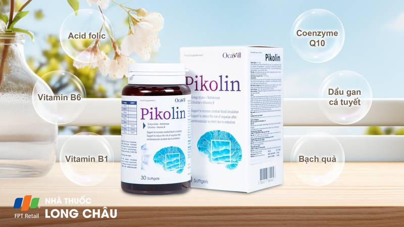 Viên uống Pikolin Ocavill tăng tuần hoàn máu não (30 viên) 2.png