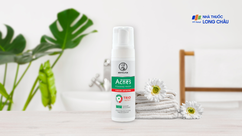 Dung dịch tạo bọt ngăn ngừa mụn Acnes Foaming Wash Rohto sạch khuẩn (150ml)