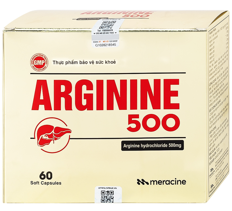 Viên uống Arginine 500 Gia Nguyễn 60 viên