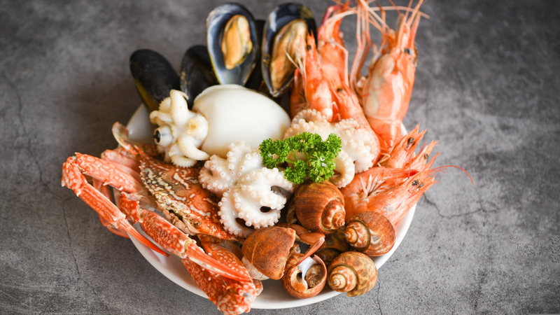 Một số loại hải sản có thể gây dị ứng da