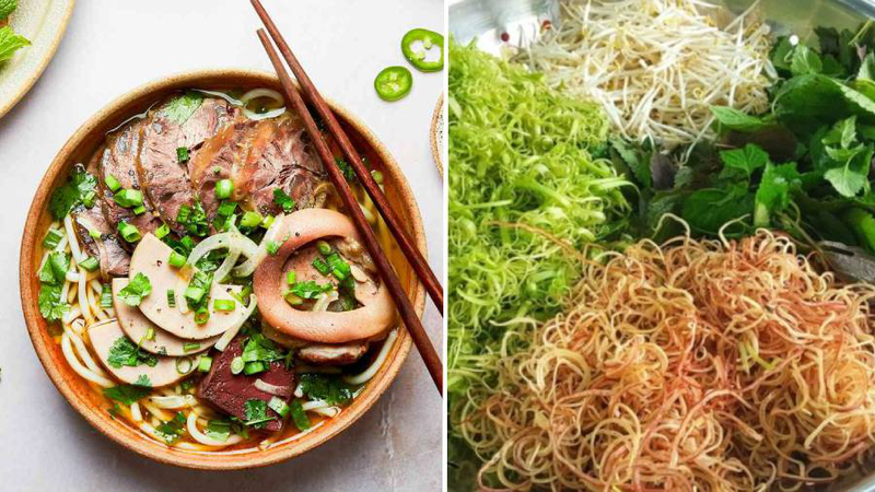 Bún bò hấp dẫn về hương vị và chứa nhiều dưỡng chất quan trọng cho sức khỏe mẹ bầu