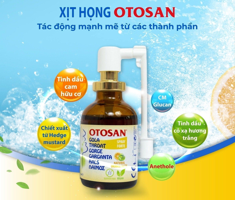 Bỏ túi cách giảm đau họng với xịt họng Otosan Spray Forte 2