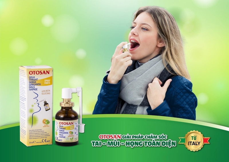 Bỏ túi cách giảm đau họng với xịt họng Otosan Spray Forte 3