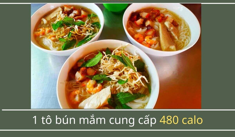 Bún mắm bao nhiêu calo? 1