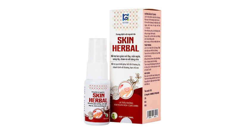 Cách chữa nổi mề đay hiệu quả tại nhà với dung dịch xịt ngoài da Skin Herbal 3