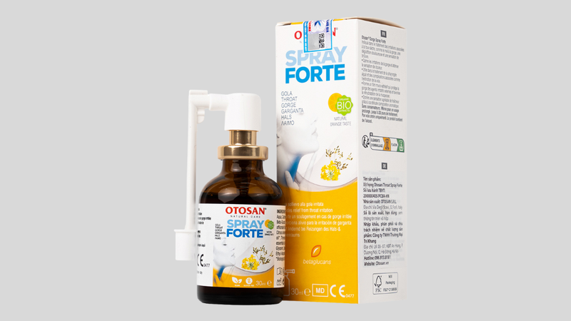 Cách giảm triệu chứng viêm họng cấp với xịt họng Otosan Forte 1