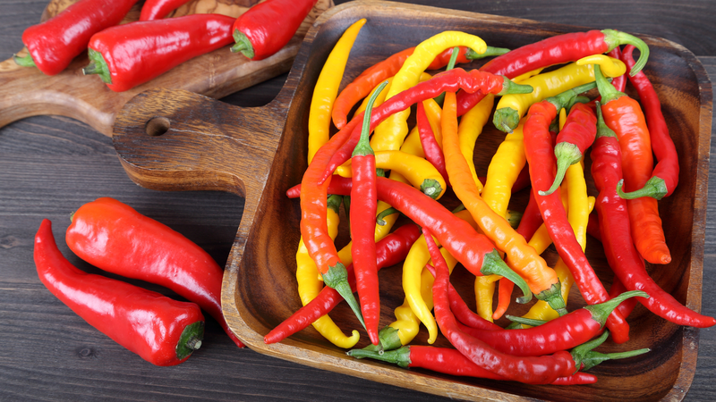 Các loại ớt có thể được phân loại dựa vào màu sắc của quả