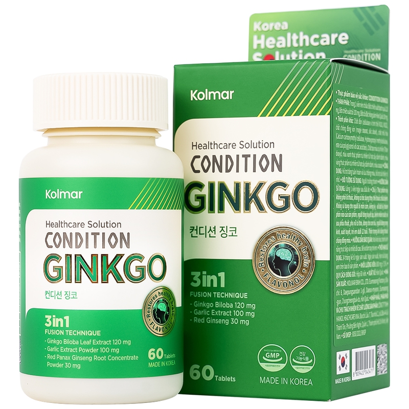 Cải thiện trí nhớ với viên uống Condition Ginkgo Kolmar 4