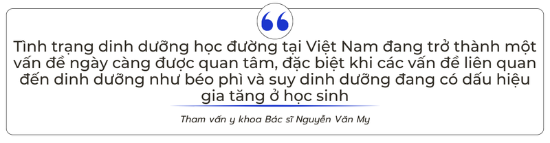 Cải thiện tình trạng dinh dưỡng học đường mùa tựu trường và những vấn đề hiện tại