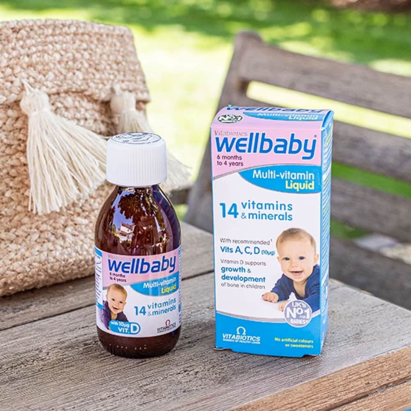 Chăm sóc bé yêu tốt hơn với Siro Vitabiotics Wellbaby Multi-Vitamin Liquid 1