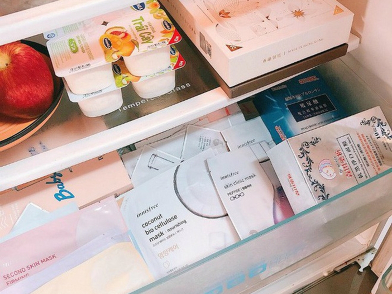 Có nên bỏ mặt nạ giấy vào tủ lạnh không? Cách bảo quản mặt nạ giấy trong tủ lạnh 3