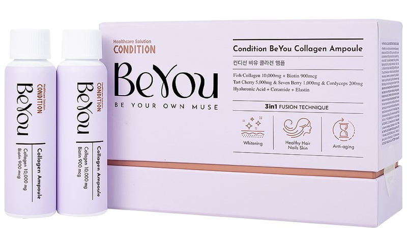 Thực phẩm bổ sung Collagen Condition Beyou Ampoule 10,000mg hỗ trợ làm trắng da, chống lão hóa (10 chai) 1