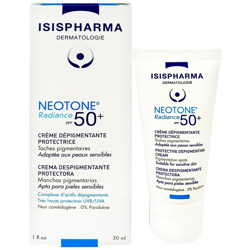 Kem chống nắng Isis Pharma Neotone Radiance SPF 50+ dưỡng trắng, mờ nám, phục hồi da (30ml) 1