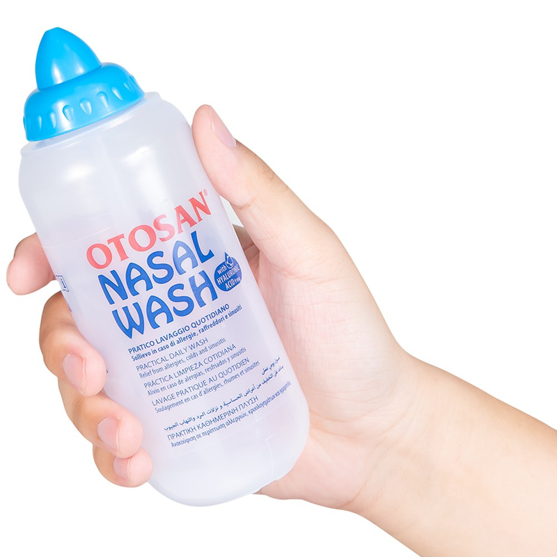 Không còn nỗi lo xoang mũi ở trẻ với Bộ rửa xoang mũi Otosan Nasal wash Kit 4