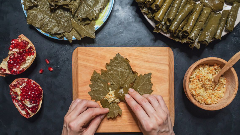 Nhiều quốc gia sử dụng lá nho để làm món cuốn