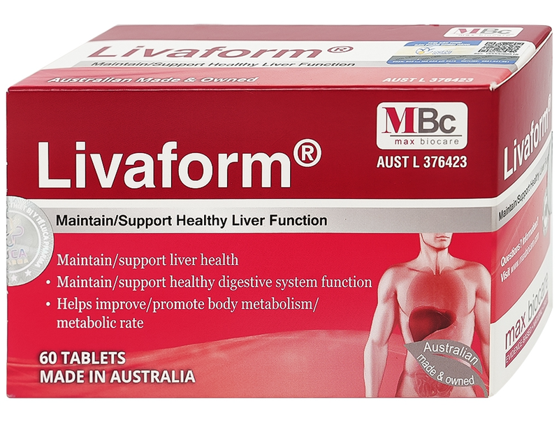 LIVAFORM HỘP 6 VỈ x 10 VIÊN LUCA PHARMA