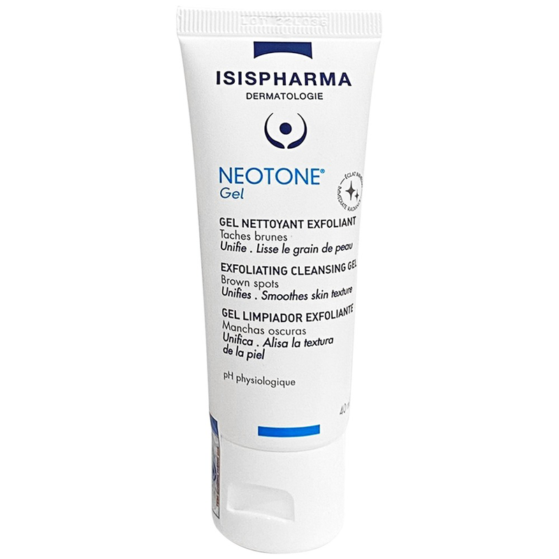 Gel Neotone IsisPharma làm sạch da êm dịu, giúp da trắng sáng (40ml)