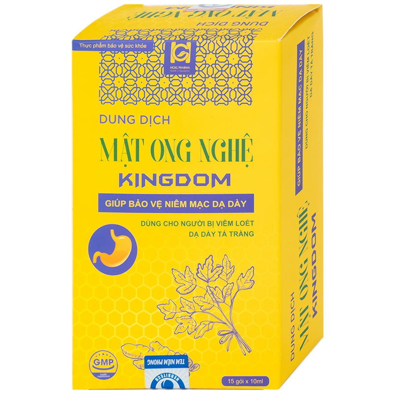 Phòng ngừa viêm loét dạ dày - tá tràng với dung dịch mật ong nghệ Kingdom4