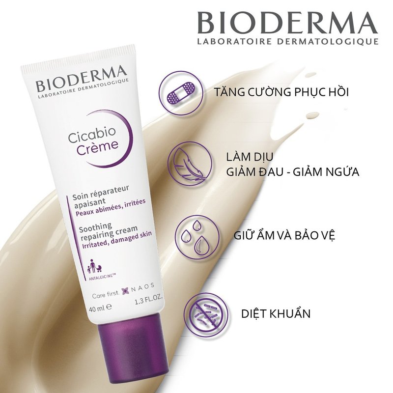 Sản phẩm kem dưỡng Bioderma tím dùng cho da gì? 2