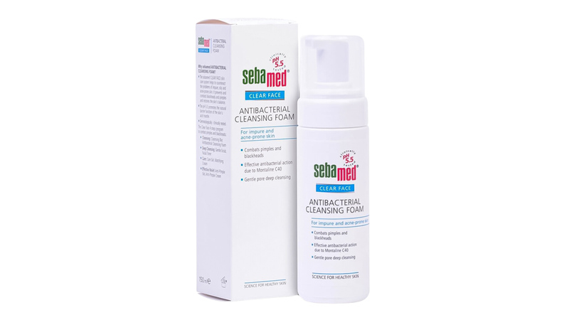 Sữa rửa mặt Sebamed Clear Face Antibacterial Cleansing Foam kháng khuẩn, ngăn ngừa mụn (50ml) 1