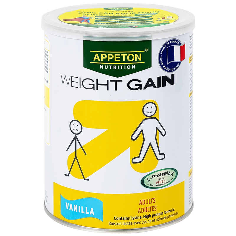 Sữa tăng cân Appeton Weight Gain hương Vani giúp tăng cân hiệu quả và khỏe mạnh (450g)