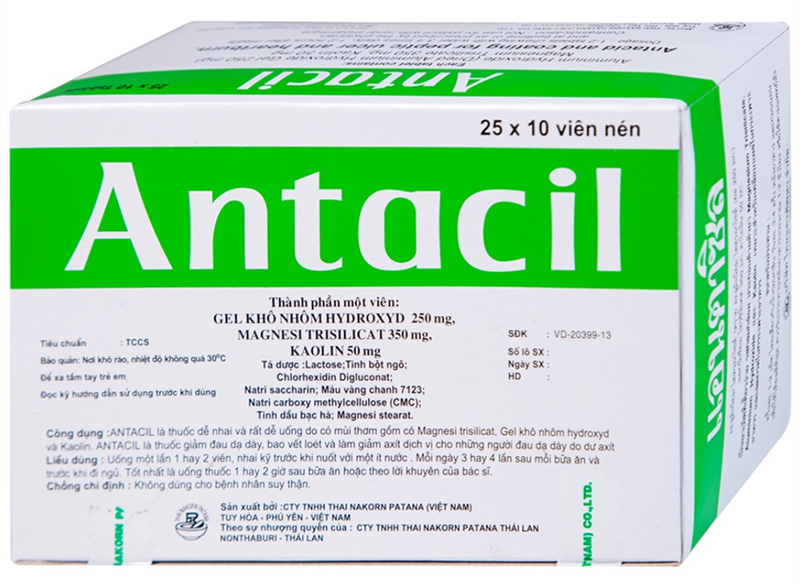 Thuốc Antacil uống trước hay sau ăn? Điều cần lưu ý khi dùng thuốc Antacil 1