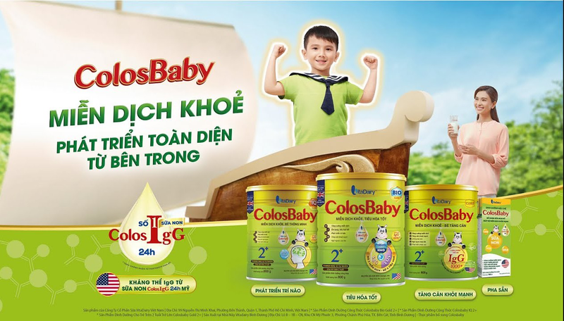 Không chỉ hỗ trợ hệ miễn dịch, sữa Colosigg 24h VitaDairy còn góp phần giúp trẻ phát triển chiều cao