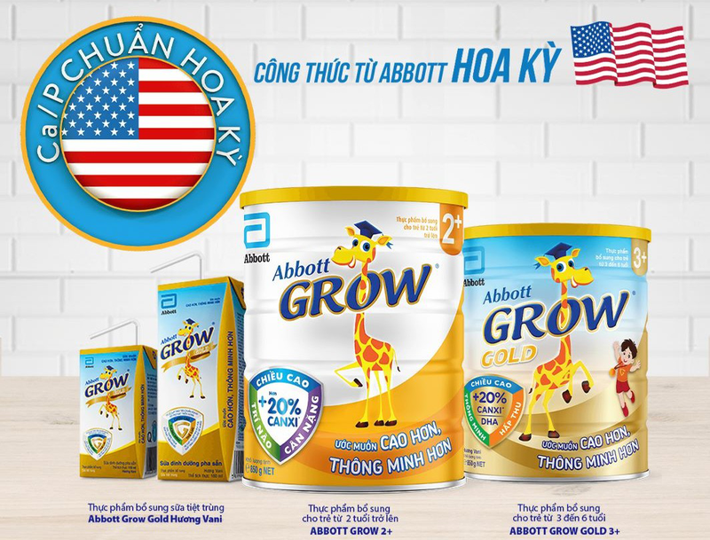 Sữa bột Abbott Grow Gold bổ sung canxi hỗ trợ chiều cao cho trẻ trong giai đoạn dậy thì