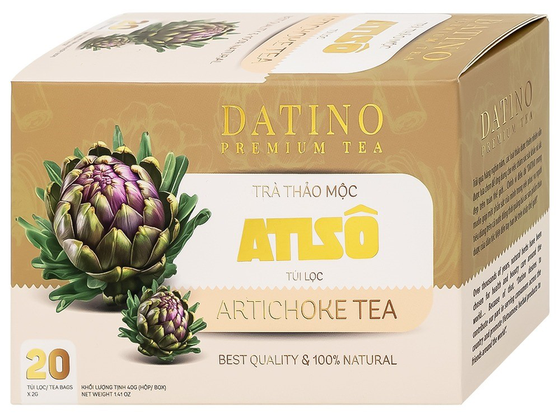 Trà thảo mộc Atiso Datino Premium Tea hỗ trợ giải độc gan, tăng cường chức năng gan (20 túi x 2g) 1
