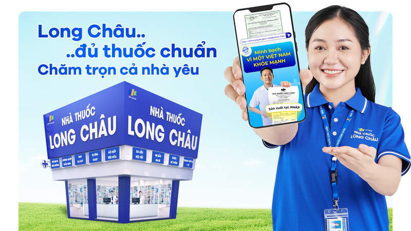 Nhà thuốc Long Châu cam kết cung cấp sản phẩm chính hãng