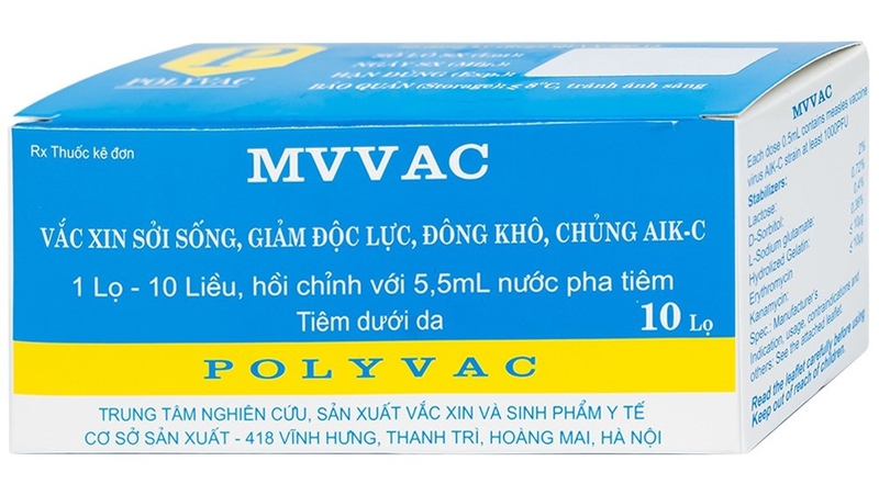 Thông tin vắc xin đơn sởi MVVAC