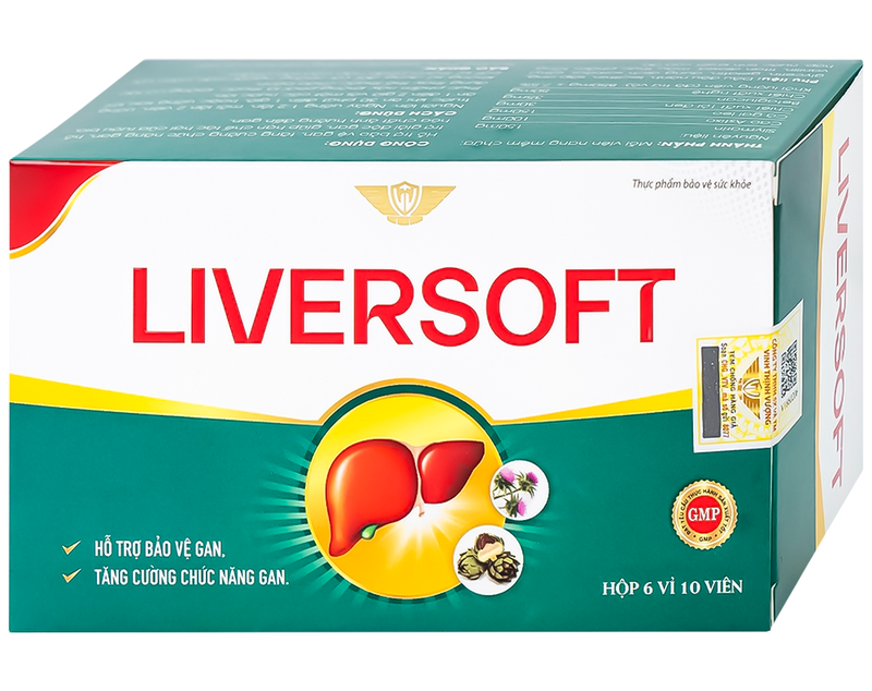 Viên uống Liversoft hỗ trợ bảo vệ gan, tăng cường chức năng gan (6 vỉ x 10 viên) 1