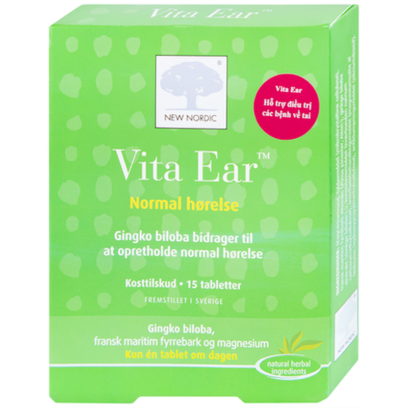 Viên uống Vita Ear tăng cường thính giác, giảm ù tai và hỗ trợ các bệnh về tai (15 viên) 1