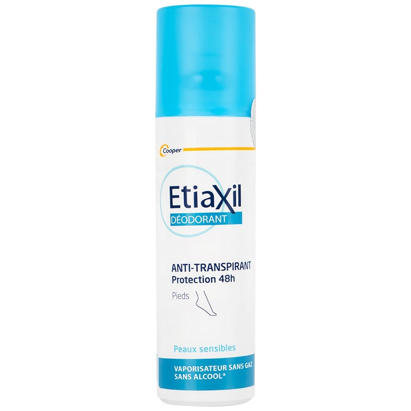 Khử mùi dạng xịt Etiaxil Déodorant Anti - Transpirant Protection 48h Pieds ngăn mùi hôi chân dành cho nam, nữ 1