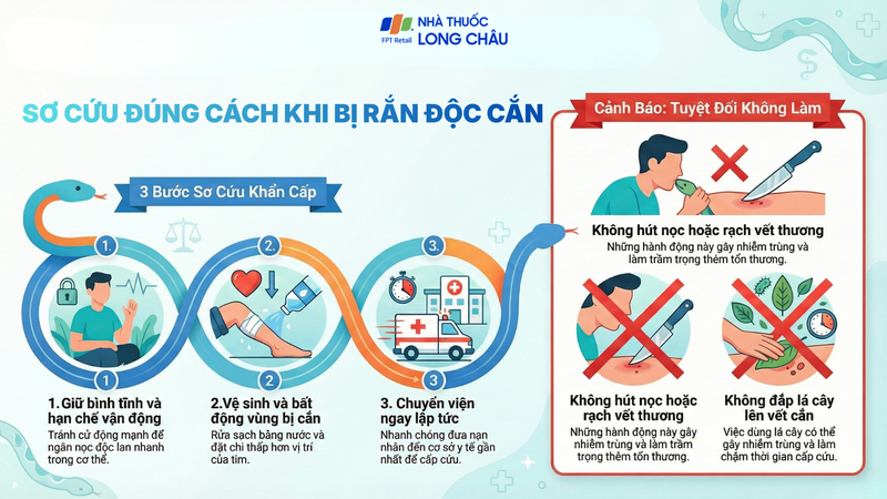 Nhận diện sớm và chuyển viện kịp thời là yếu tố quyết định trong những trường hợp rắn độc cắn