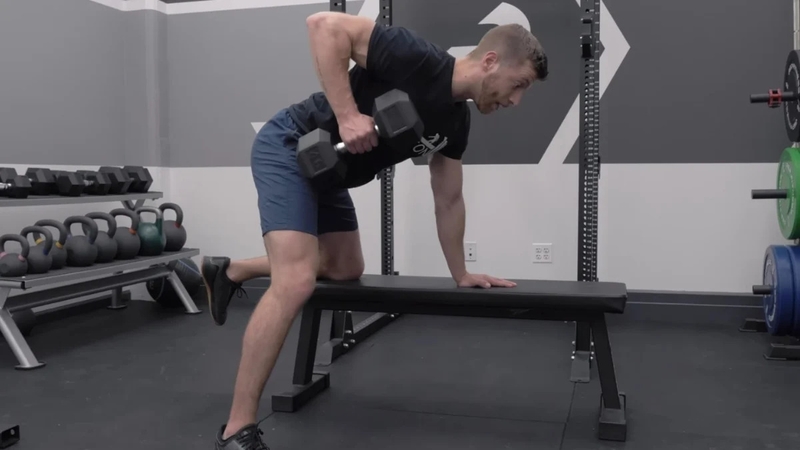 Bài tập xô nâng cấp cơ lưng: Bent Over Dumbbell