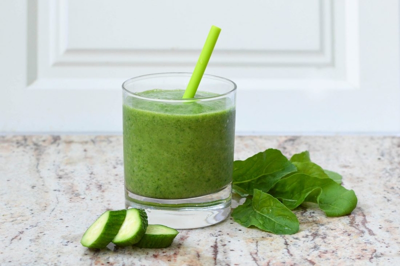 Sinh tố cải bó xôi nguyên chất