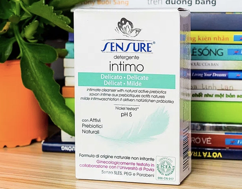 Dung dịch vệ sinh phụ nữ cân bằng độ pH: Sensure' Detergente Intimo