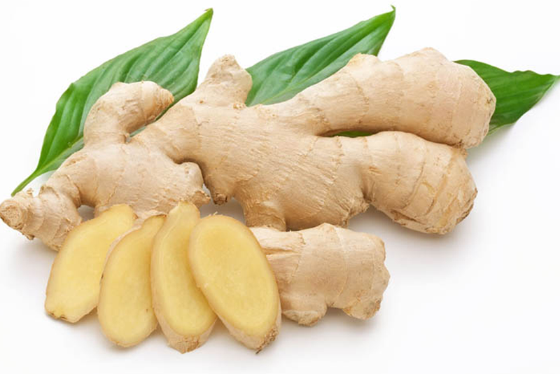 Trị lang ben bằng gừng tươi