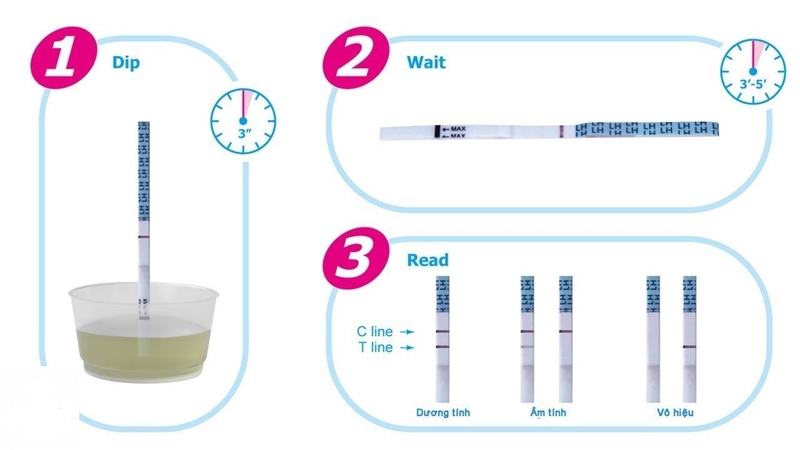 cách sử dụng và đọc kết quả que thử rụng trứng