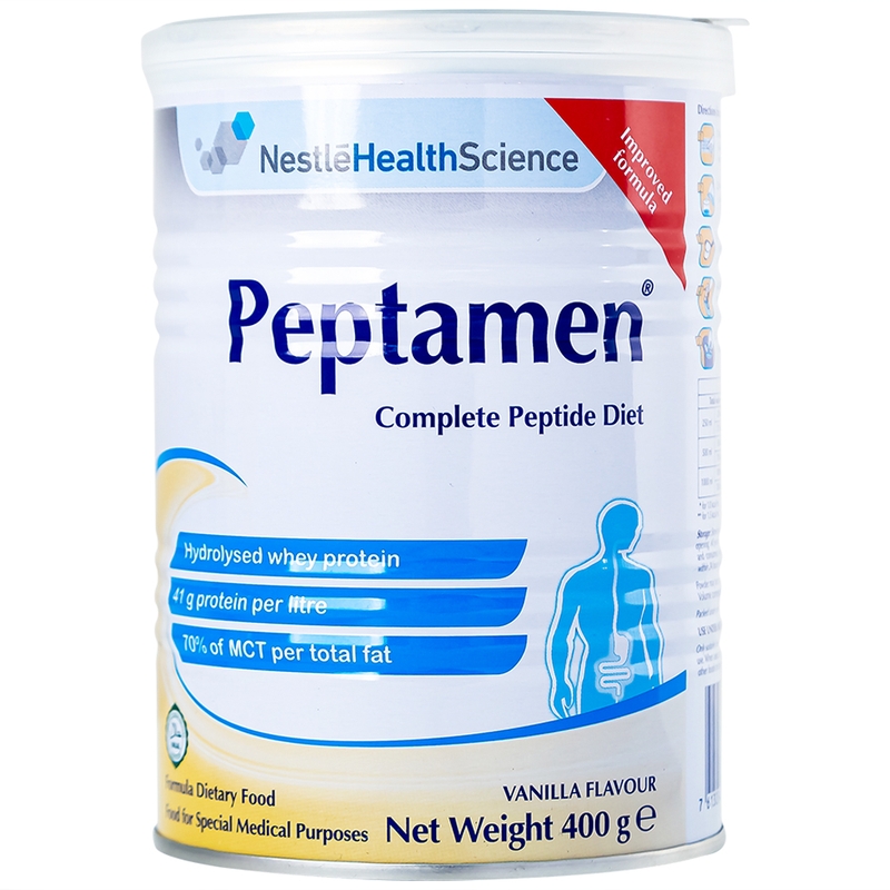 Sữa bột Peptamen có hàm lượng dưỡng chất cao giúp trẻ phát triển toàn diện mà không lo béo phì