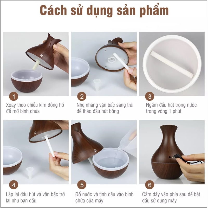 Cách sử dụng máy xông tinh dầu