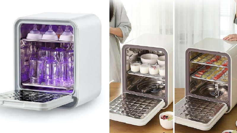 Hướng dẫn cách tiệt trùng bình sữa bằng máy UV 2