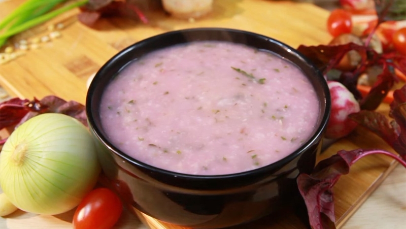 Cháo cua rau dền thơm ngon đầy dinh dưỡng dễ nấu tại nhà