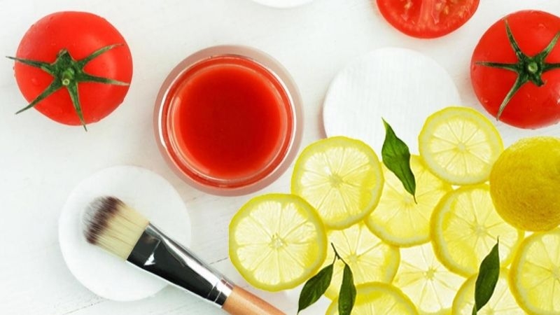 Điều trị thâm quầng mắt bằng cà chua kết hợp với chanh